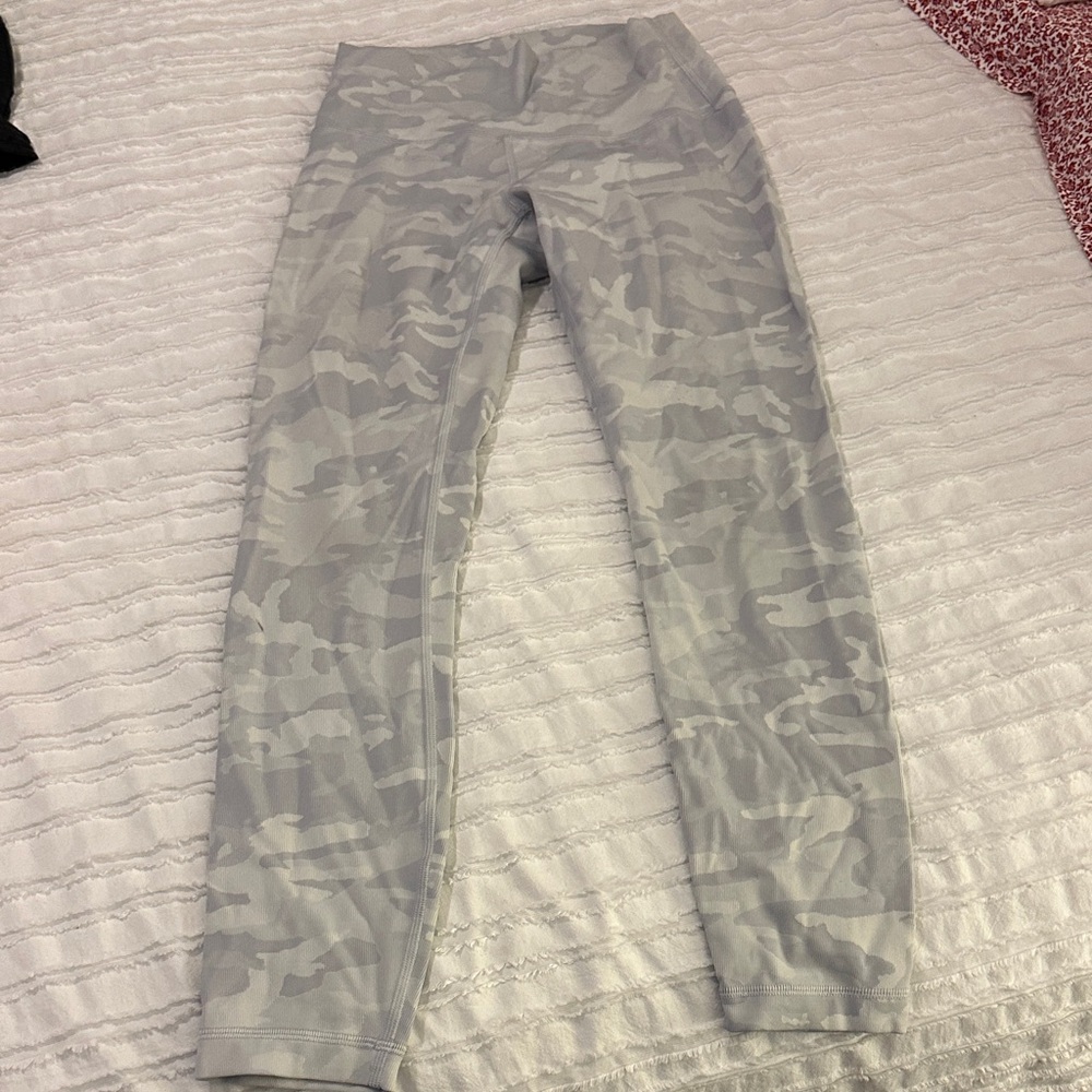 lululemon athletica Gray Camo Leggings